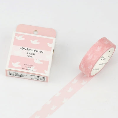 Northern Europe Dove Washi Tape
