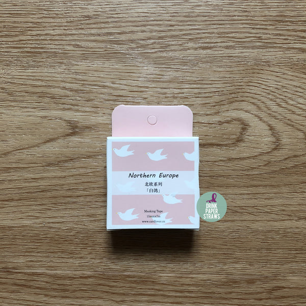 Northern Europe Dove Washi Tape
