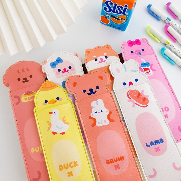 Notebook Pencil Case [Bruin Bear] With Elastic Strap By Milkjoy
