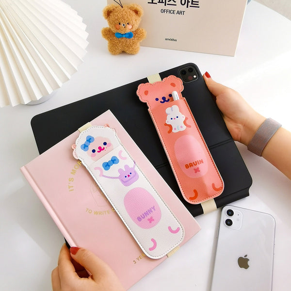Notebook Pencil Case [Bruin Bear] With Elastic Strap By Milkjoy