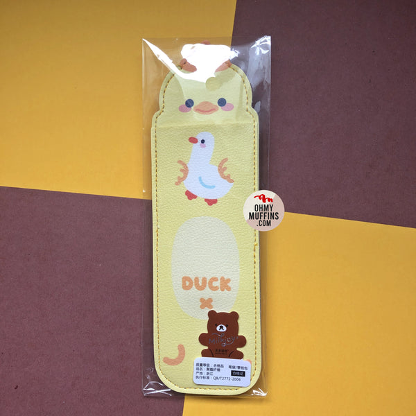 Notebook Pencil Case [Duck] With Elastic Strap By Milkjoy