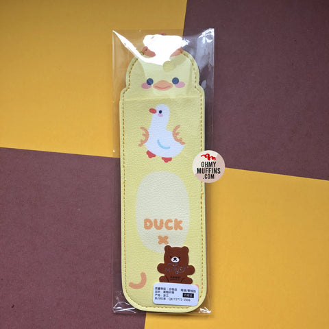 Notebook Pencil Case [Duck] With Elastic Strap By Milkjoy