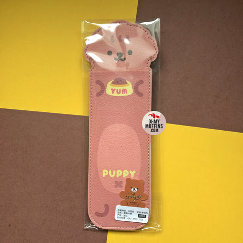 Notebook Pencil Case [Puppy] With Elastic Strap By Milkjoy