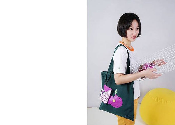 Vegetable Onion Tote Bag By 小野 Xaoye