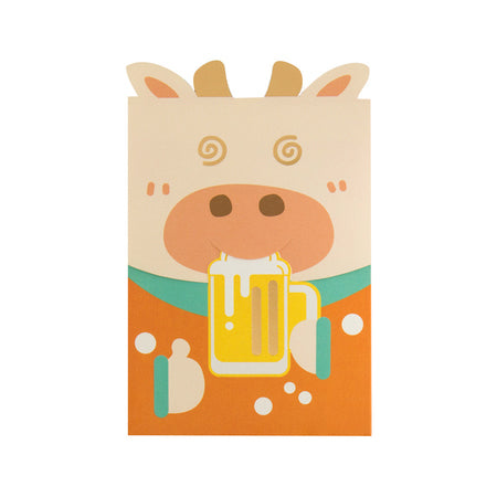 Cute Ox [Beer] Red Packets By U-Pick