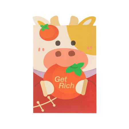 Cute Ox [Get Rich] Red Packets By U-Pick