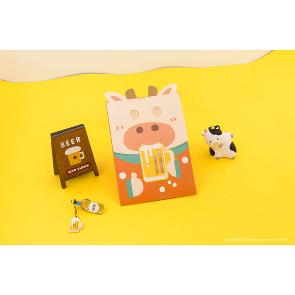 Cute Ox [Beer] Red Packets By U-Pick