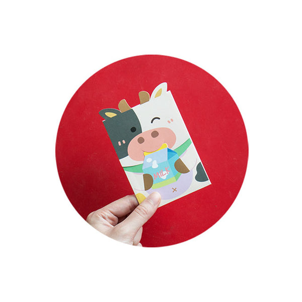 Cute Ox [Milk] Red Packets By U-Pick