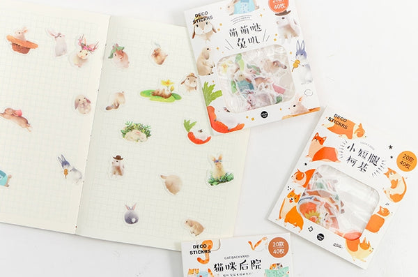 Animal [Rabbit] Deco Stickers Pack