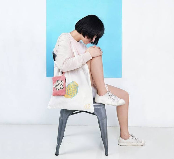 Fruit Papaya Tote Bag By 小野 Xaoye