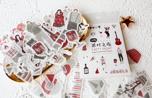 Elegant Party Night Sticker Pack