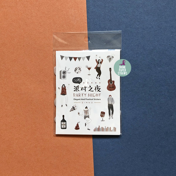 Elegant Party Night Sticker Pack