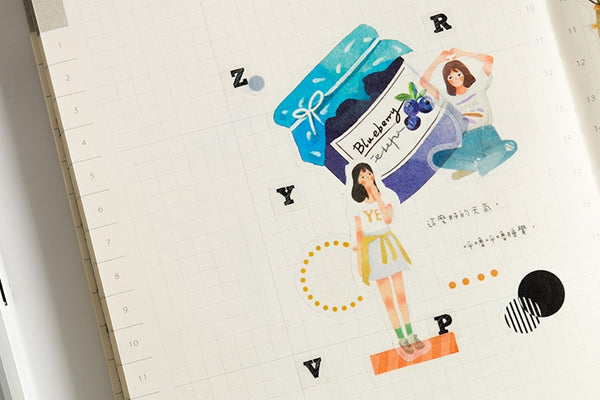 Pattern [Bottles Cans] Deco Stickers Pack