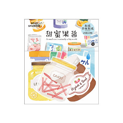 Pattern Bottles Cans Deco Stickers Pack