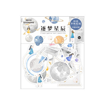 Pattern Dreaming Stars Deco Stickers Pack