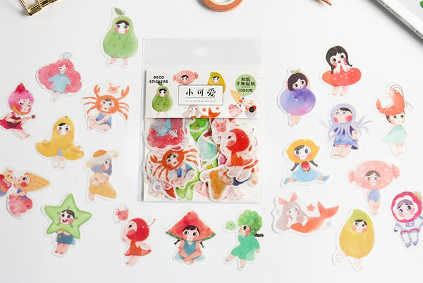Pattern Little Cutie Deco Stickers Pack