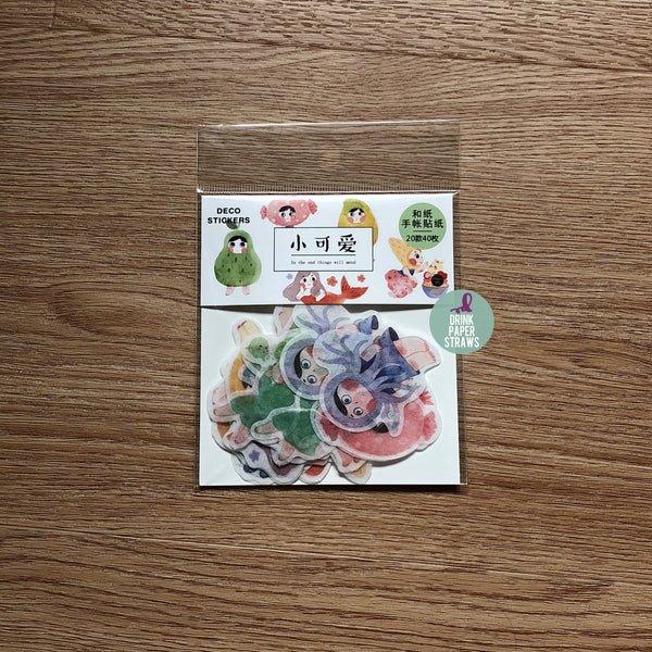 Pattern Little Cutie Deco Stickers Pack