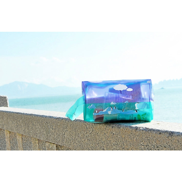 Transparent Penguin Box Pouch With Strap By TUOUO