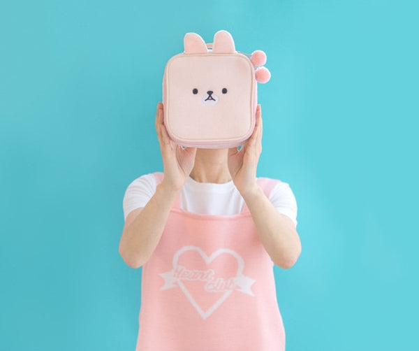 Animal Pink Square Pouch By Bentoy