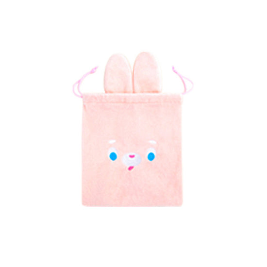 Cutie Pink Rabbit Drawstring Pouch By Bentoy