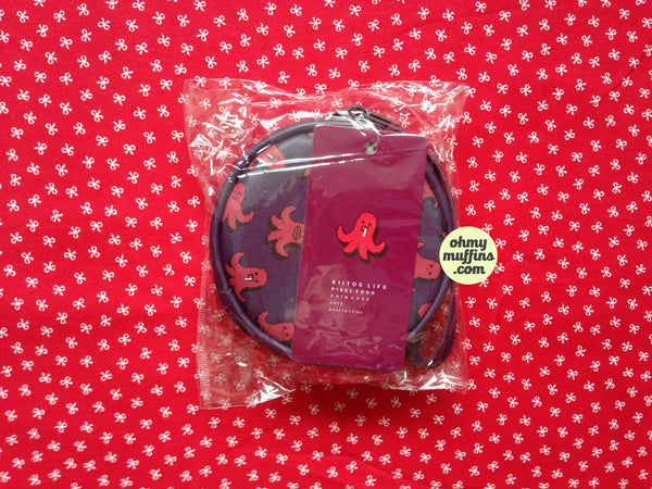Pixel Food Small Octopus Purple Coin Pouch by Kiitos Life