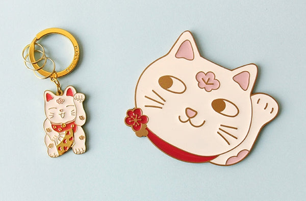 Pocket Mirror [Lucky Cat] By U-Pick