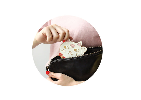 Pocket Mirror [Lucky Cat] By U-Pick