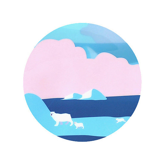 Transparent [Polar Bear] Box Pouch With Strap By TUOUO