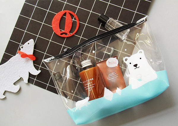 Transparent Polar Bear Travel Pouch By U-Pick