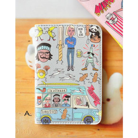 Quirky [Grey] Passport Cover By Bentoy