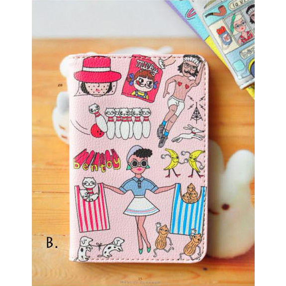 Quirky [Pink] Passport Cover By Bentoy