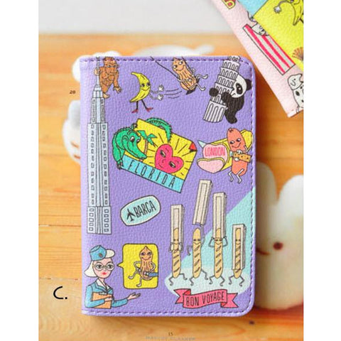 Quirky [Purple] Passport Cover By Bentoy