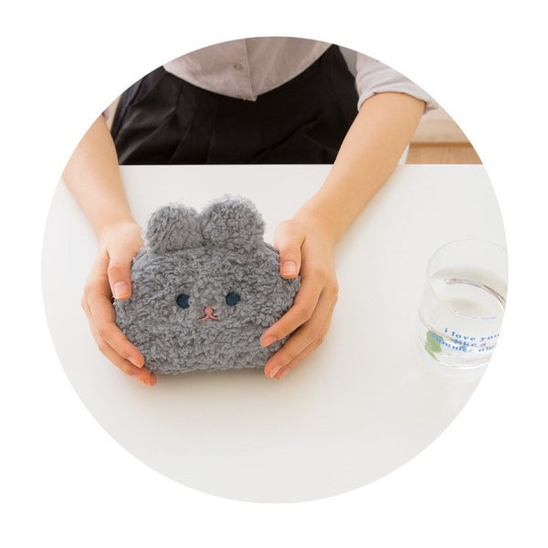 Rabbit [Grey] Cosmetic Pouch By Milkjoy