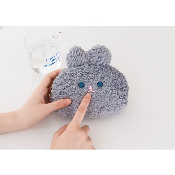 Rabbit [Grey] Cosmetic Pouch By Milkjoy