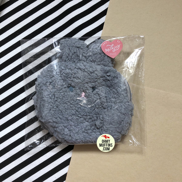 Rabbit Grey Cosmetic Pouch By Milkjoy