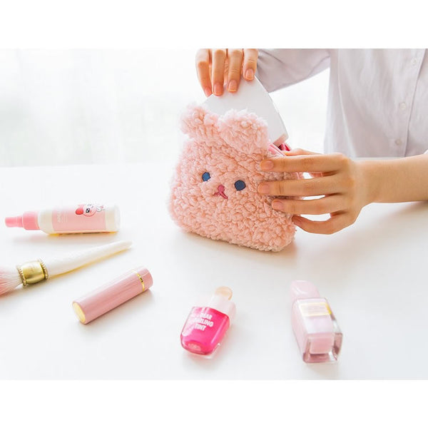 Rabbit [White] Cosmetic Pouch By Milkjoy