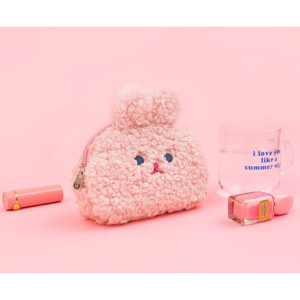Rabbit [Pink] Cosmetic Pouch By Milkjoy