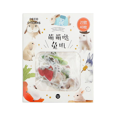 Animal [Rabbit] Deco Stickers Pack