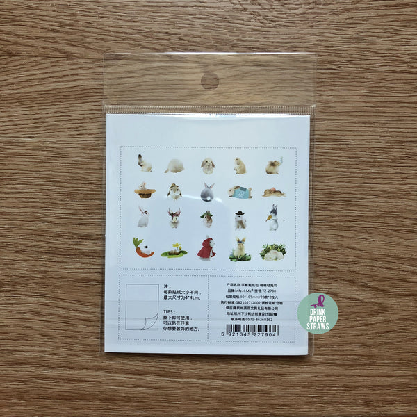 Animal [Rabbit] Deco Stickers Pack