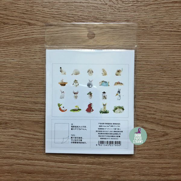 Animal [Rabbit] Deco Stickers Pack