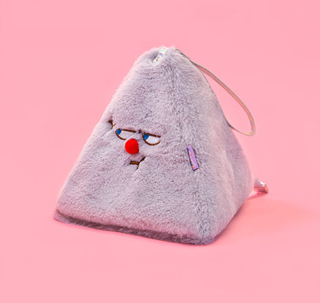 Red Nose Grey Triangle Pouch By Bentoy