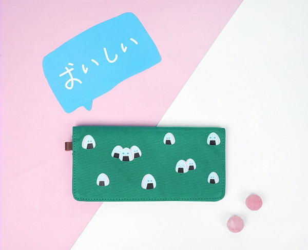 Rice Roll Canvas Long Wallet By 小野 (Xao Ye)
