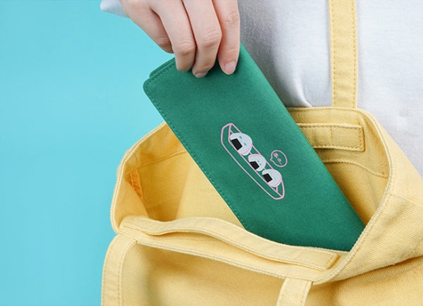Rice Roll Canvas Long Wallet By 小野 (Xao Ye)