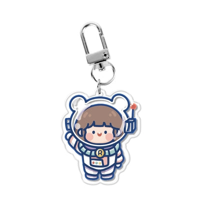 Astronaut Girl AirPods Acrylic Key Chain By RORO JUMP