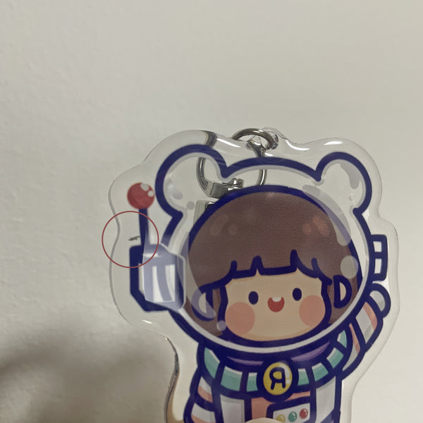 Astronaut Girl AirPods Acrylic Key Chain By RORO JUMP