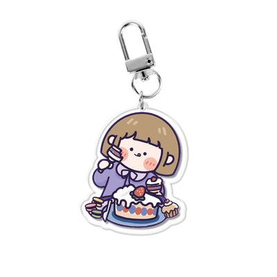 Cake Girl AirPods Acrylic Key Chain By RORO JUMP