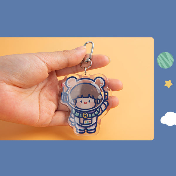 Astronaut Girl AirPods Acrylic Key Chain By RORO JUMP