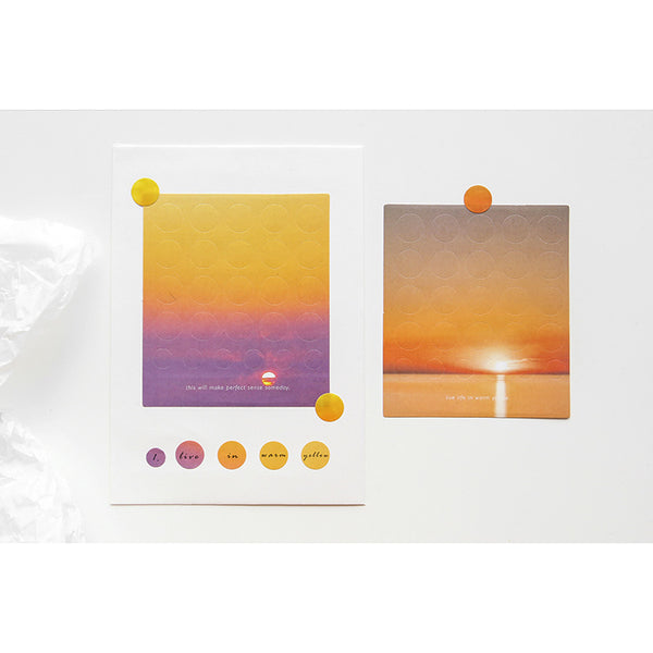Above The Clouds [Wind] Round Label Stickers