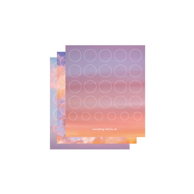 Above The Clouds [Float] Round Label Stickers