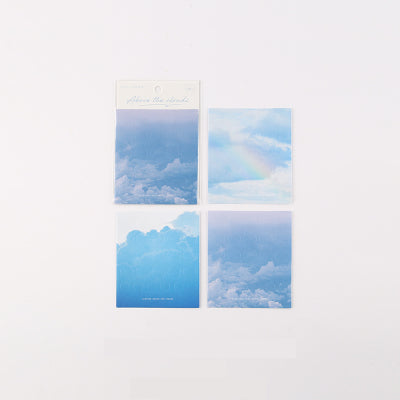 Above The Clouds [Indistinct] Round Label Stickers